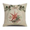 Popular Retro Style Christmas Pillowcase Festive Party Decoration Sofa Pillow Bedroom Bedside Cushion Cover