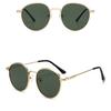 Uv400 Sunglasses Lightweight Fashion Sunglasses Polarized Sun Glasses Korean Round Metal Frame Sunglasses For Vacation Outings