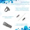 14Pcs 7 Size Crystal Rhinestone Grooved Finger Ring Textured 201 Stainless Steel Jewelry for Men Women Electrophoresis Black