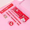 Ruler Christmas Stationery Set Student Gift Box Christmas Stationery Gifts  School Supplies