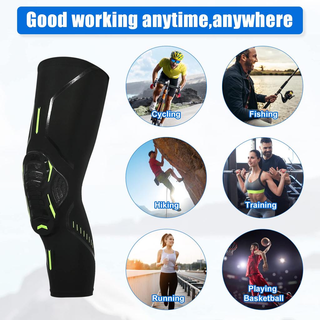 VOCOSTE Knee Knee EVA Leg Size Pack of 2 Pads, Brace, Pads, Covers, Unisex, Nylon, Black, M,