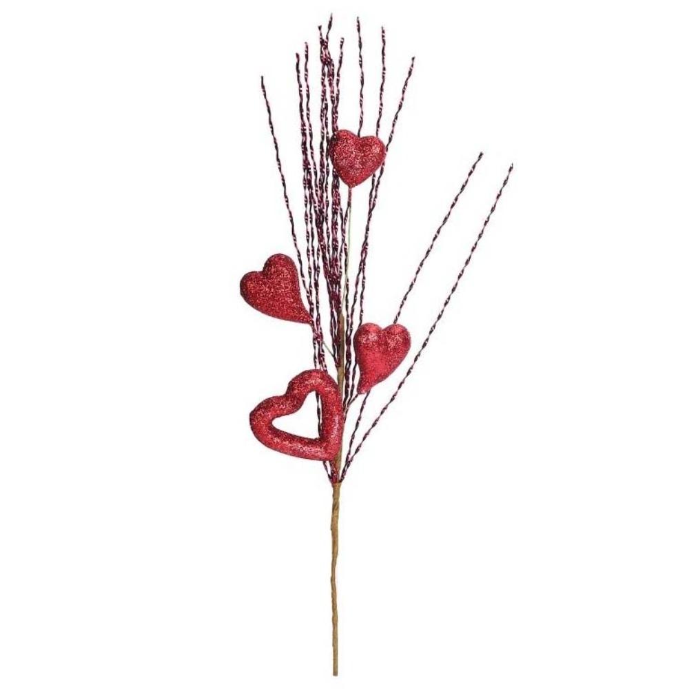 Romantic Heart Bouquet Branch Anti-splash Water Handicraft Artificial Twig Cutting Resin Creative