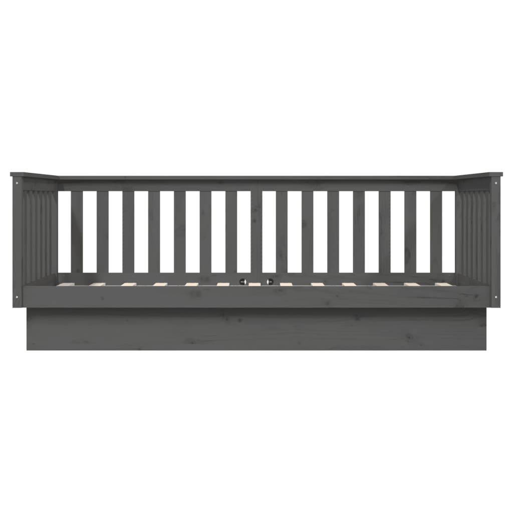Vidaxl Daybed, Grey, 80X200 Cm, Solid Pine Wood