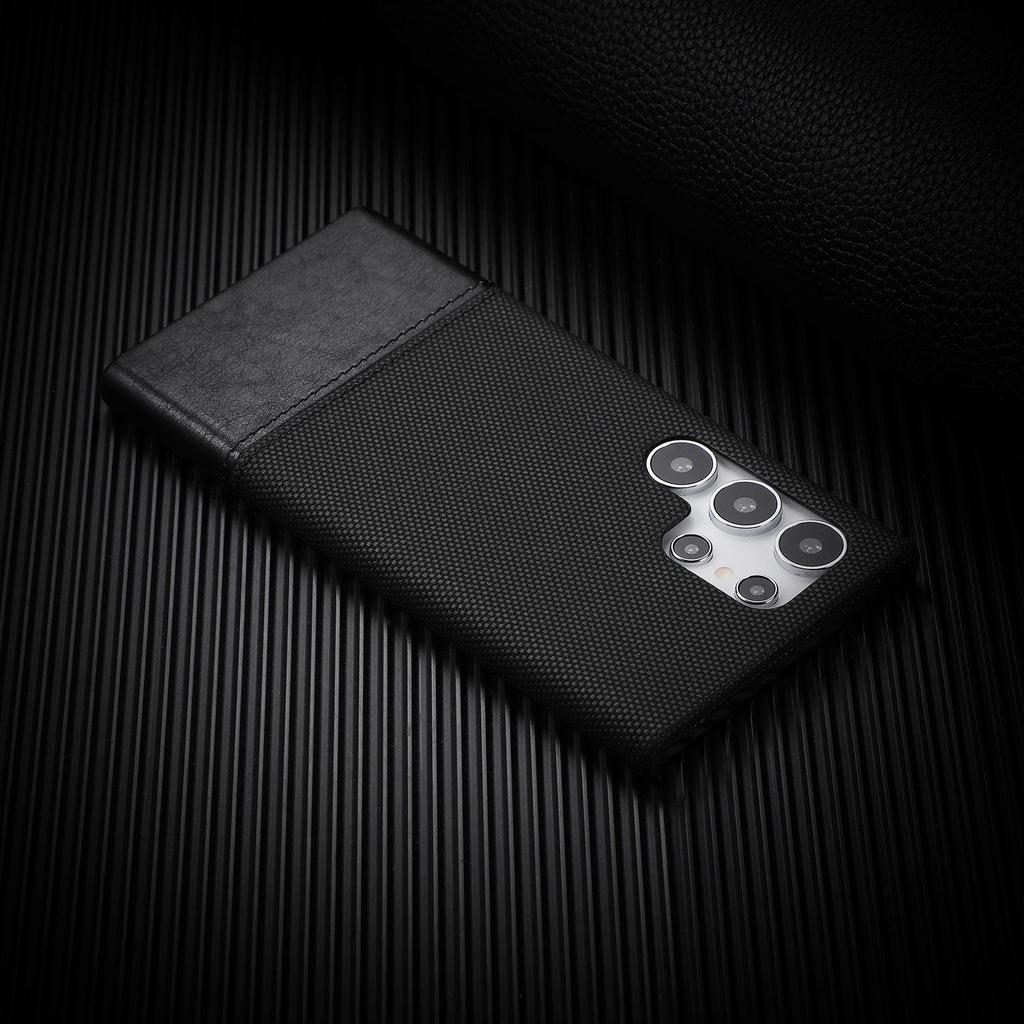 S26 Ultra PU Leather Anti-Slip Case for Samsung S24U/S25U - Drop-Proof, Full Coverage