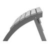 Adirondack Ottoman 21.5L X 18.9W X 14.8H Inch HDPE Folding Footrest Gray