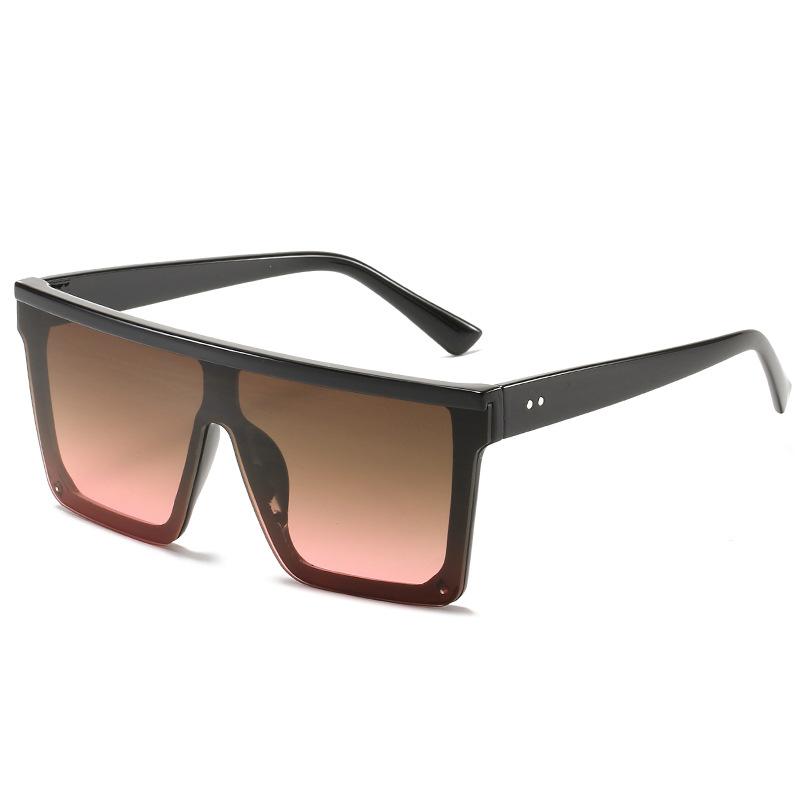 

Large Square Sunglasses, Men S And Women S Flat-Top Lenses, One-Piece Sunglasses. Spot