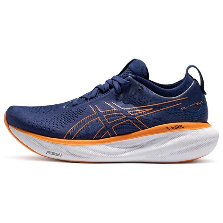 ASICS Gel-Nimbus 25  Deep Ocean Bright Orange  Men s 1011B547-403 EU 40.5