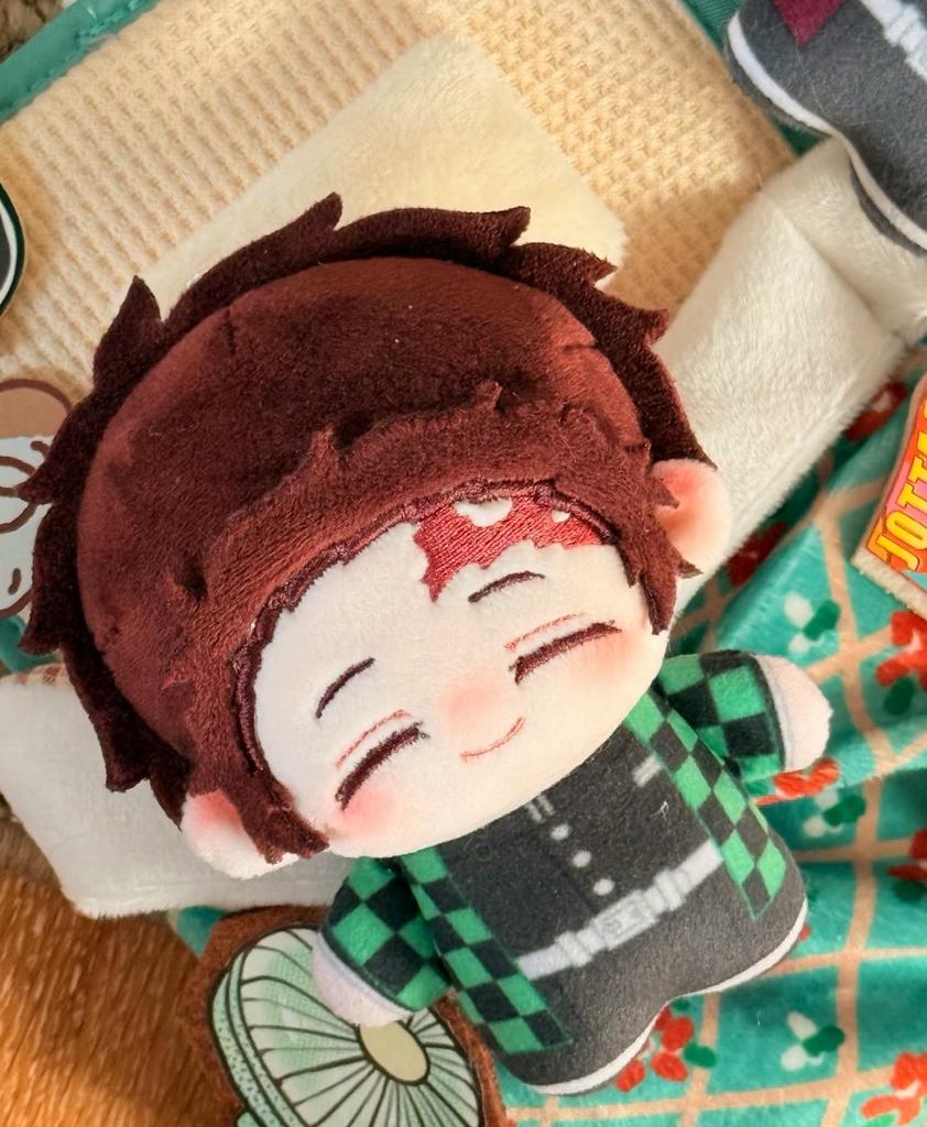 10cm Anime Demon Slayer Kimetsu No Yaiba Plush Kamado Tanjiro Agatsuma Zenitsu Hashibira Inosuke Tomioka Giyuu Pendant Doll Toys Cuddly Stuffed Fluffy