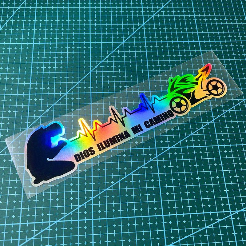 God Lights My Way Motorcycle and Car Sticker