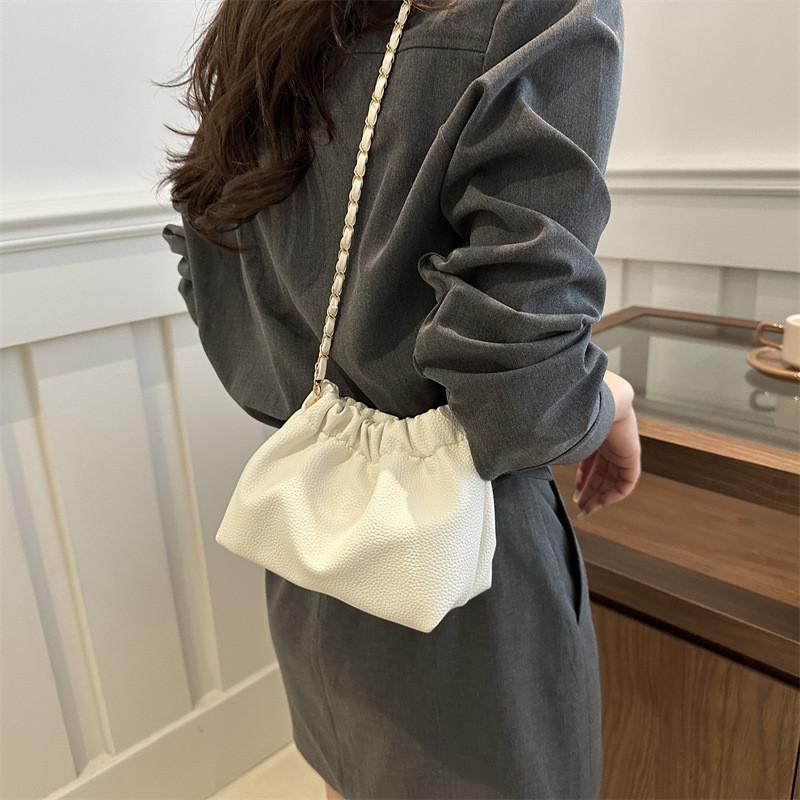Stylish Pu Bucket Bag For Women 2024 Trendy Street Fashion Shoulder Bag In Multiple Colors