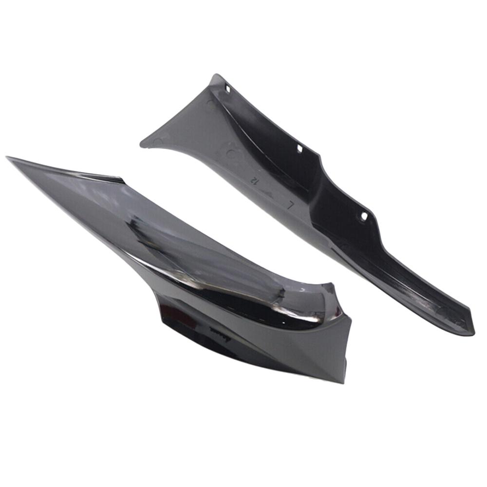 2pcs Car Front Rear Bumper Strip Lip Spoiler Diffuser Splitter Scratch Protector for BMW E92 Pre-LCI M-tech 2006 2007 2008 2009 Glossy Black