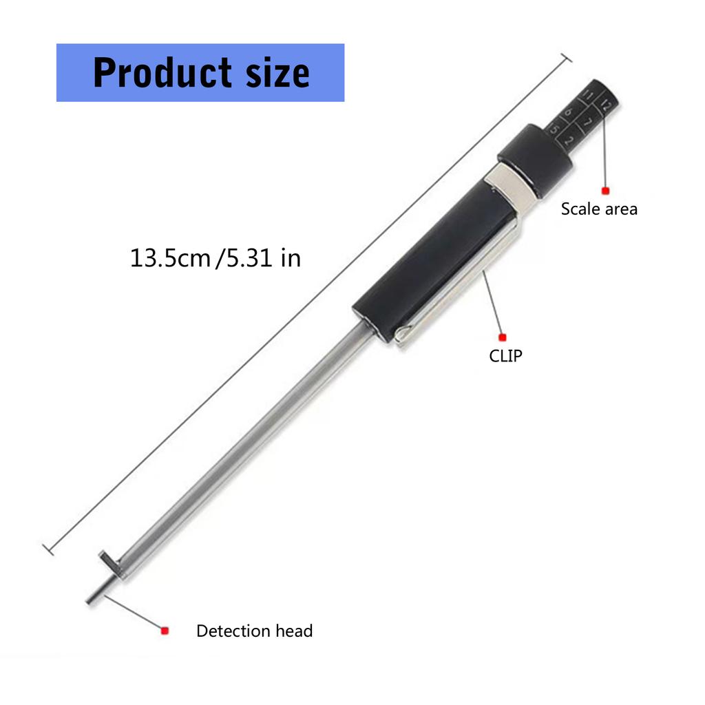 Brake Pad Gauge for Brake Pads Measure Car Brake Pad Thickness Gauge with Scale Tester Pen Measurement Pen Measure Tool