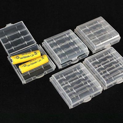 2 4 8 Slots Aa Aaa Battery Storage Box Hard Case Cover Holder Protecting Case