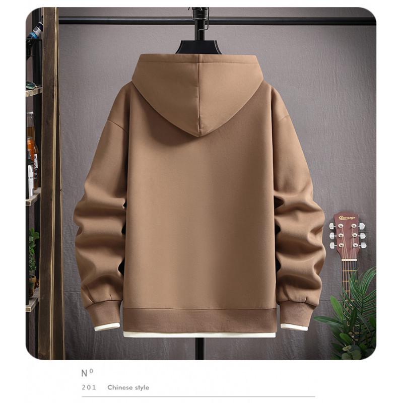 Teen Boys Plus Velvet Hooded Sweatshirt - Thick Winter Top for Junior and High School Students