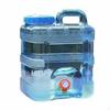 Portable Water Container Builtin Faucet Large Capacity Carrier LeakResistant Seal for Campers,
