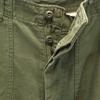 US ARMY 70s vintage Cotton Satin Baker Pants W28 khaki Military DSA Men's Used