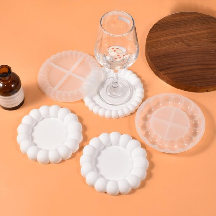 Coaster Molds for Epoxy Resin,Bubble Coaster Mould for Resin Casting Molds for Cup Mat,Candle Holder,Home Decoration