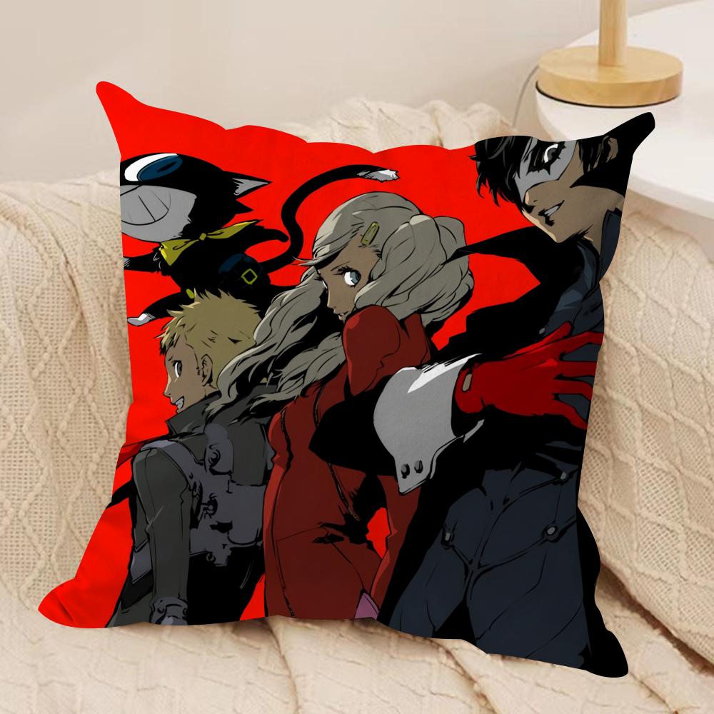PPersona  Cushion Cover Soft Plush Fabric DoubleSided Printed Cushion Covers for All Seasons Home Decor