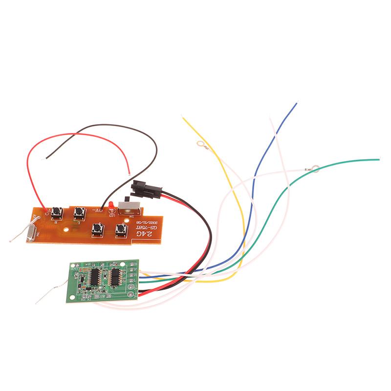 2,4G 4-Kanal RC Fernbedienung Schaltkreis PCB Sender- und Empfängerplatine Fernbedienung Spielzeug Antenne Funksystem
