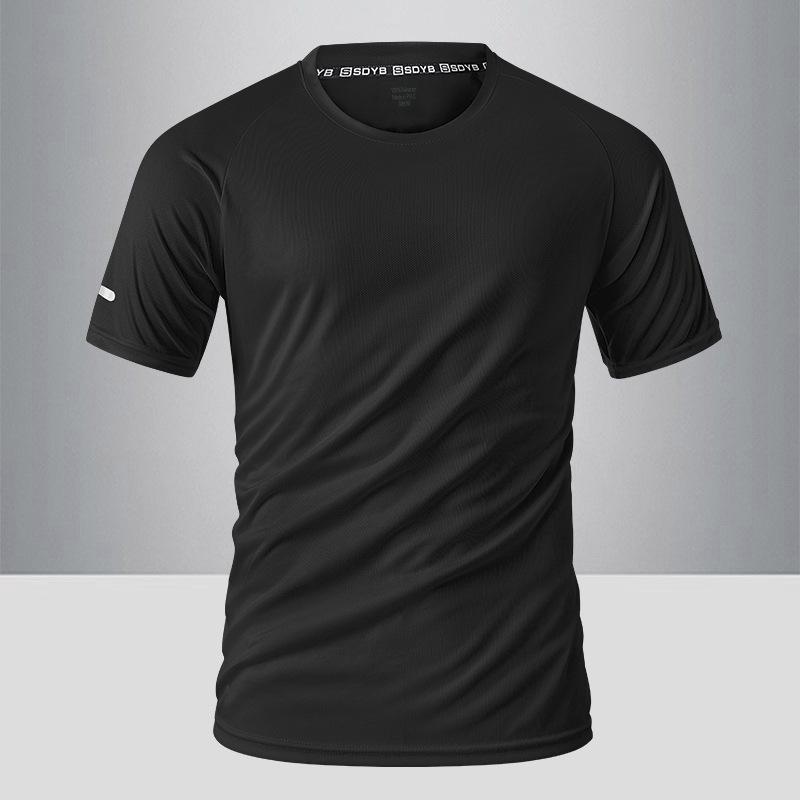 

Быстросохнущая футболка с короткими рукавами Ice Silk Футболка с короткими рукавами Ice Silk Летняя спортивная футболка с круглым вырезом и короткими рукавами Ice Silk S чёрный