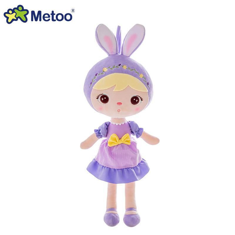 Metoo Original Keppel Bunny Rainbow Love Skirt Princess Plush Doll53cmFor Kids Toys Baby Holiday Gift