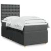 VidaXL Slat Bed Base and Mattress Dark Grey 90x190 Cm Fabric 3291926