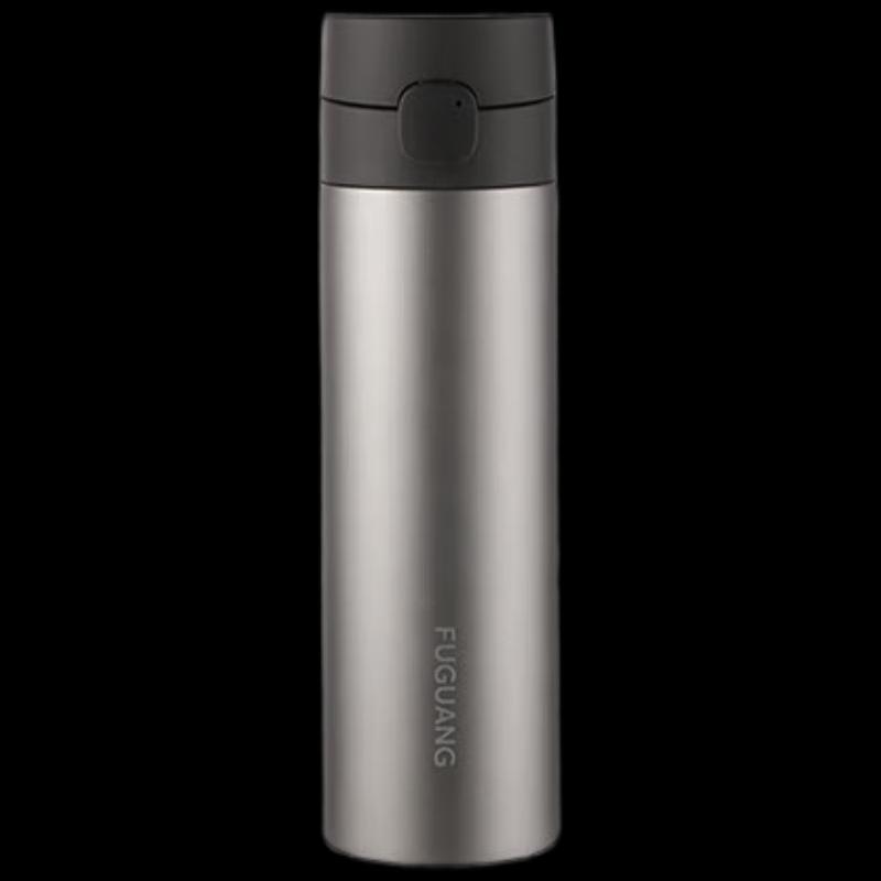 FUGUANG FGT2301-460 460ml Titanium Business Travel Mug with Pop-up Lid