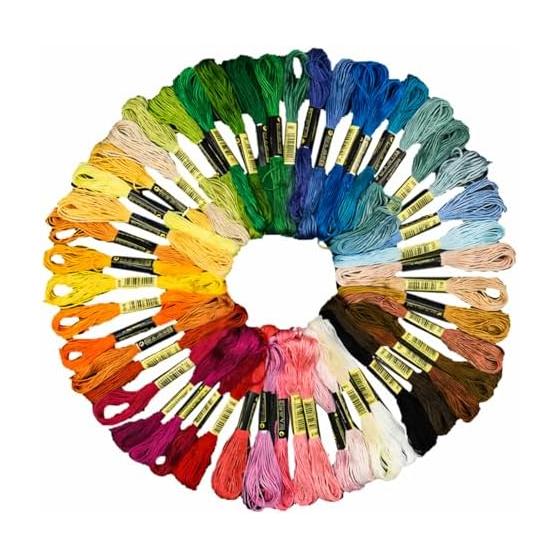 Lulubelle Embroidery Thread, Embroidery Thread, Colorful Sewing Thread, Handicraft Thread, Multicolored Vibrant Sewing Thread, Cross Stitch,