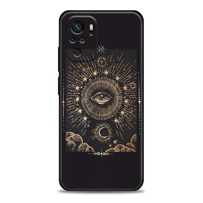 Phone Case For Xiaomi Redmi Note 11 10 8 Pro 9S 8A 10S 11S Soft Cover Witches Moon Tarot Mystery Totem For Redmi Note 8Pro 10Pro