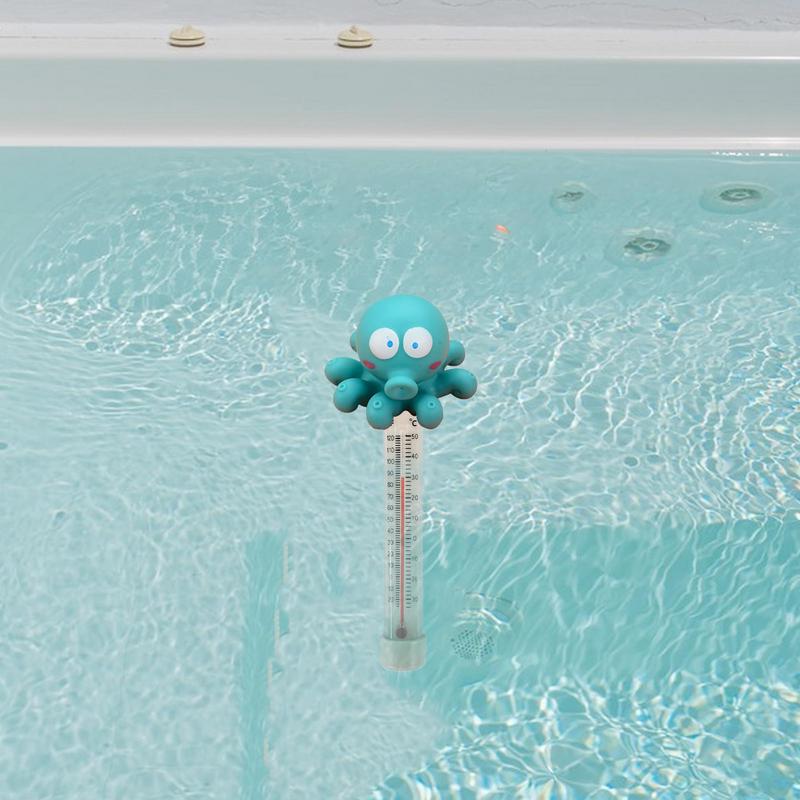 Cartoon Pattern Floating Thermometer Accurate Portable Pool Water Temperature Meter Shatter Resistant For Swimming Pool Aquarium