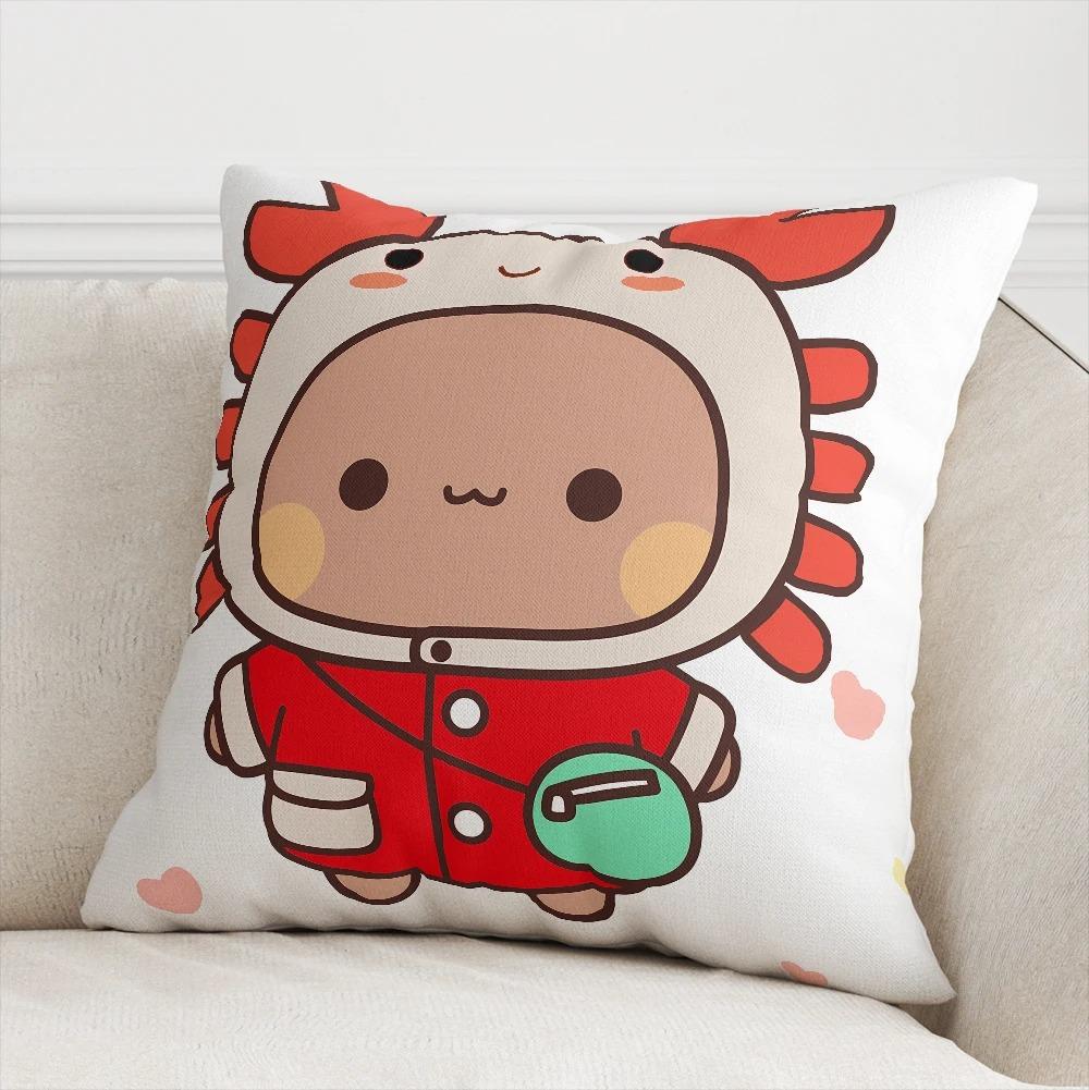 Office Living Room Home Pillowcase Kawaii Cartoon Bear Pattern Pillowcase Car Ornaments