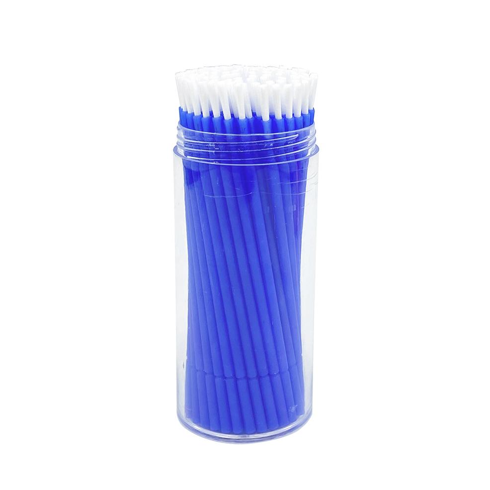100Pcs/Bottle Dental Long Disposable Micro Brush Applicators Brushes Dentistry Odontologia Extension Tools Dental Lab синий