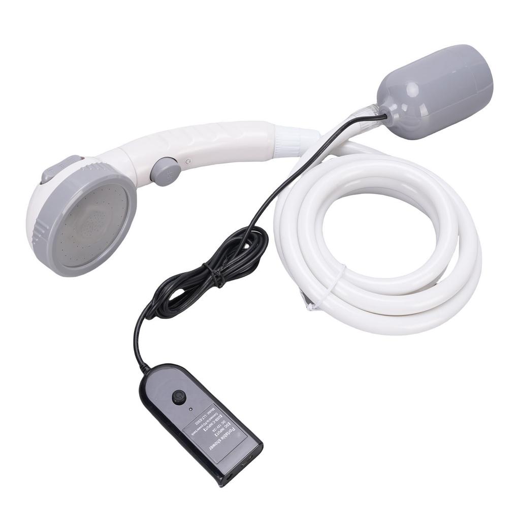 Tragbare Campingdusche Auto- oder USB-betrieben Outdoor Elektrische Duschpumpe Set IPX7 Wasserdicht 3