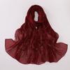 Silver Star Hot Drilling Chiffon Long Scarf Ethnic Fashion Women