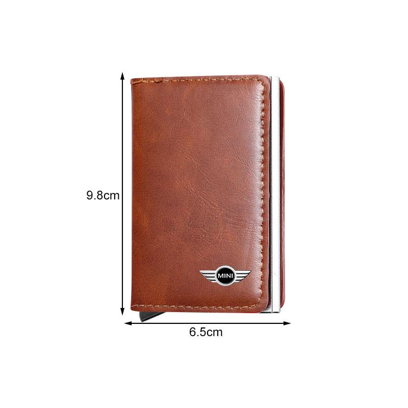 PU Leather Car Driving Document bag ID Passport Card Wallet Card Pouch For BMW Mini Cooper F54 F55 F56 R56 R60 SONE Roadster Clubman Coupe