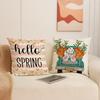 Easter Pillow Happy Bunny Print Decorative Square Combination Pillow Case Versatile Sofa Cushion