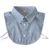 Striped Shirt Detachable Collar XS-M Fake Collar for Children Removable Blouse Half Shirt Kids Lapel False Collar Boys Faux Col