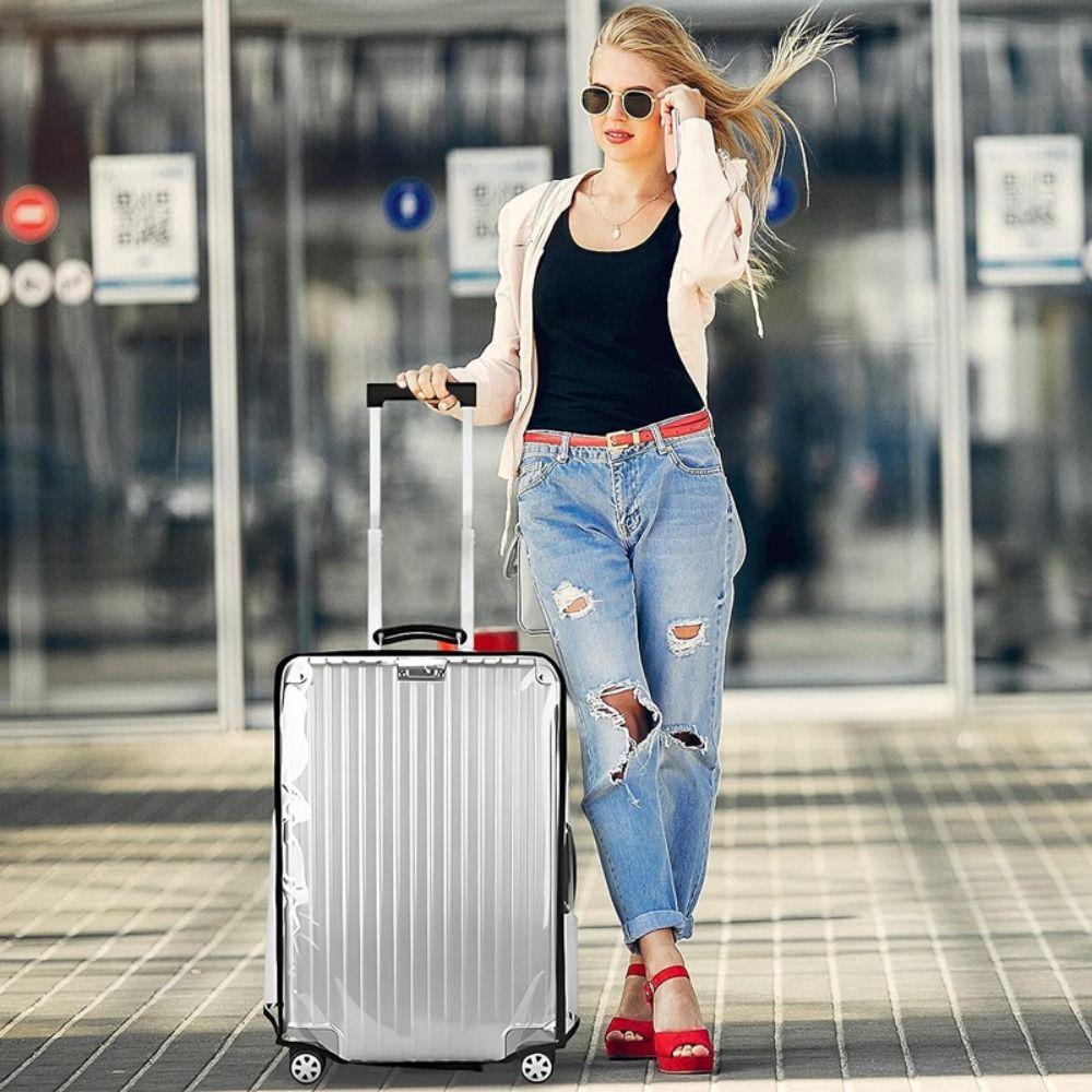Waterproof Luggage Protector Cover Clear Dustproof Cover Durable Suitcase Cover  Trolley Case