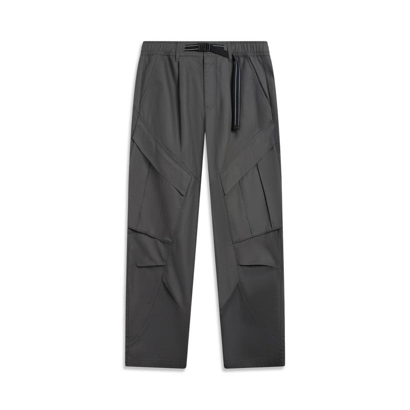 Li Ning Outdoor CF Reflective Loose Straight Leg Casual Pants Men Pants AKXV321-1