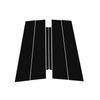Glossy Black Carbon Fiber Window Door Deal B C Pillar Post Cover Sticker For Mercedes Benz A Class W177 V177 Z177 -