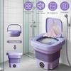 Portable Small Foldable Washing Machine with Spin Dryer For Socks Underwear Washer Household Mini Washing Machine EU Plug
