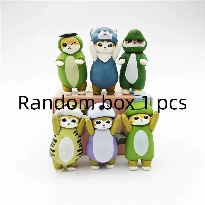 Cute Mofusand Great White Shark Cat Series Handmade Orca Cross Dressing Cat Action Figure Desktop Decor Birthday Gift