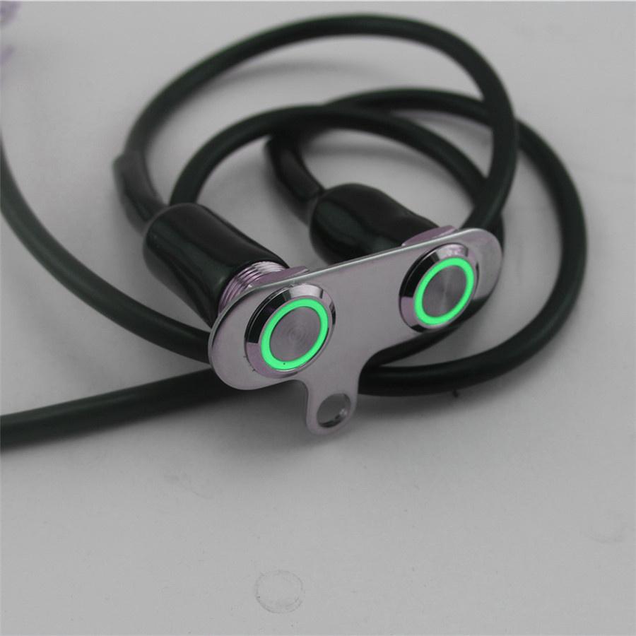 Motorcycle Handlebar Switch Self-return Reset Switch Button CNC Aluminum Alloy