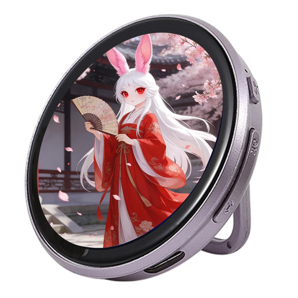 Dynamic Electronic Badge Anime Merchandise Digital Display Badge with Touch Control for Uploading Photos GIFs and Videos