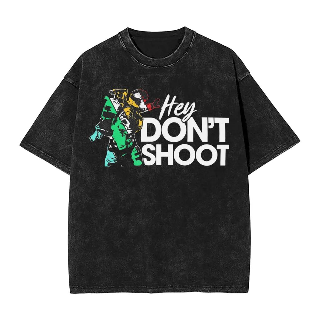 Hot Game Arc Raiders Outfit T Shirt Men Washed Oversized Heavy Cotton Tee Shirts Clothing Acid Wash Clothes Hip Hop Short Sleeve Female Male Tee Shirt
