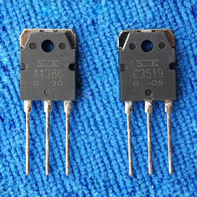 1 pereche 2SA1386/2SC3519 A1386/C3519 SANKEN Tranzistor 2SA1386 + 2SC3519 A1386 + C3519 TO-3P TRANZISTOR DE PUTERE ORIGINAL 2BUC