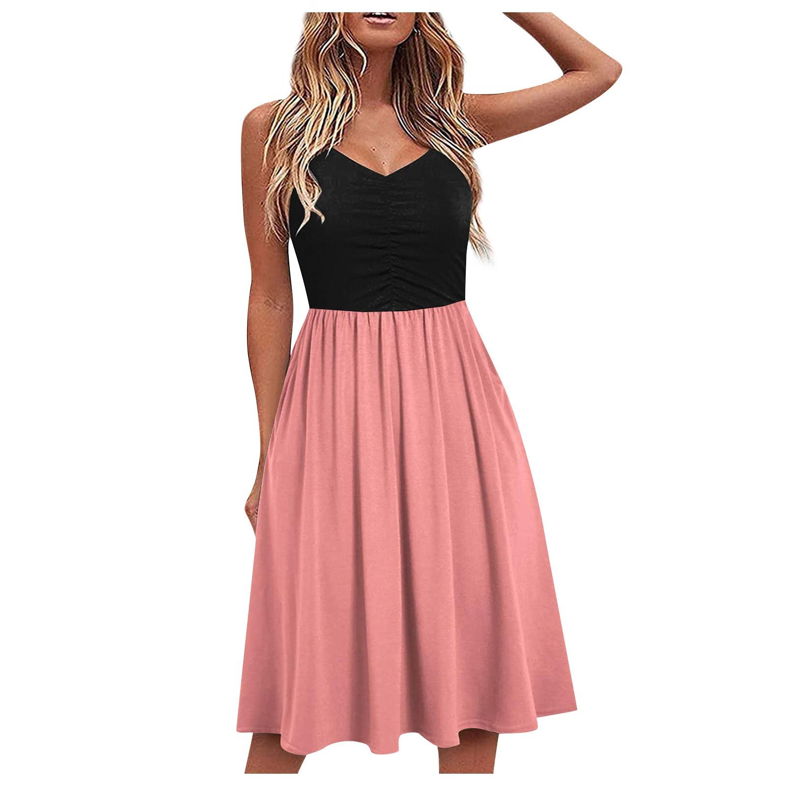 

(SU)Модная женская юбка длины миди с принтом, цельное платье с лямкой на шее