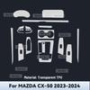 Transparent TPU For MAZDA CX-50  2024 Car Center Console Media Dashboard Navigation Anti-scratch Protector Interior Film