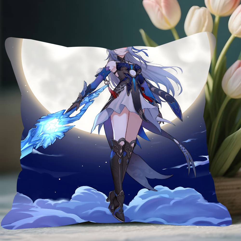 

J-Jing Liu Pillow Case Removable Washable Cushion Cover – All-Season Soft Linen 12x12Inch