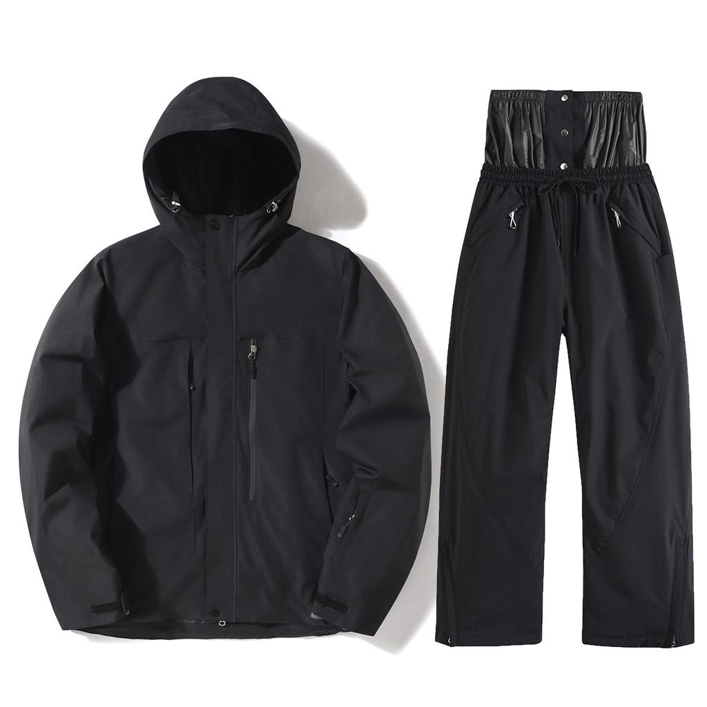 Men's and Women's Ski Suit Outdoor Winter Warm Snowboard Suit Waterproof Windproof Skiing Jacket and Pants Set Oversize Breathable Insulated Snow Suit